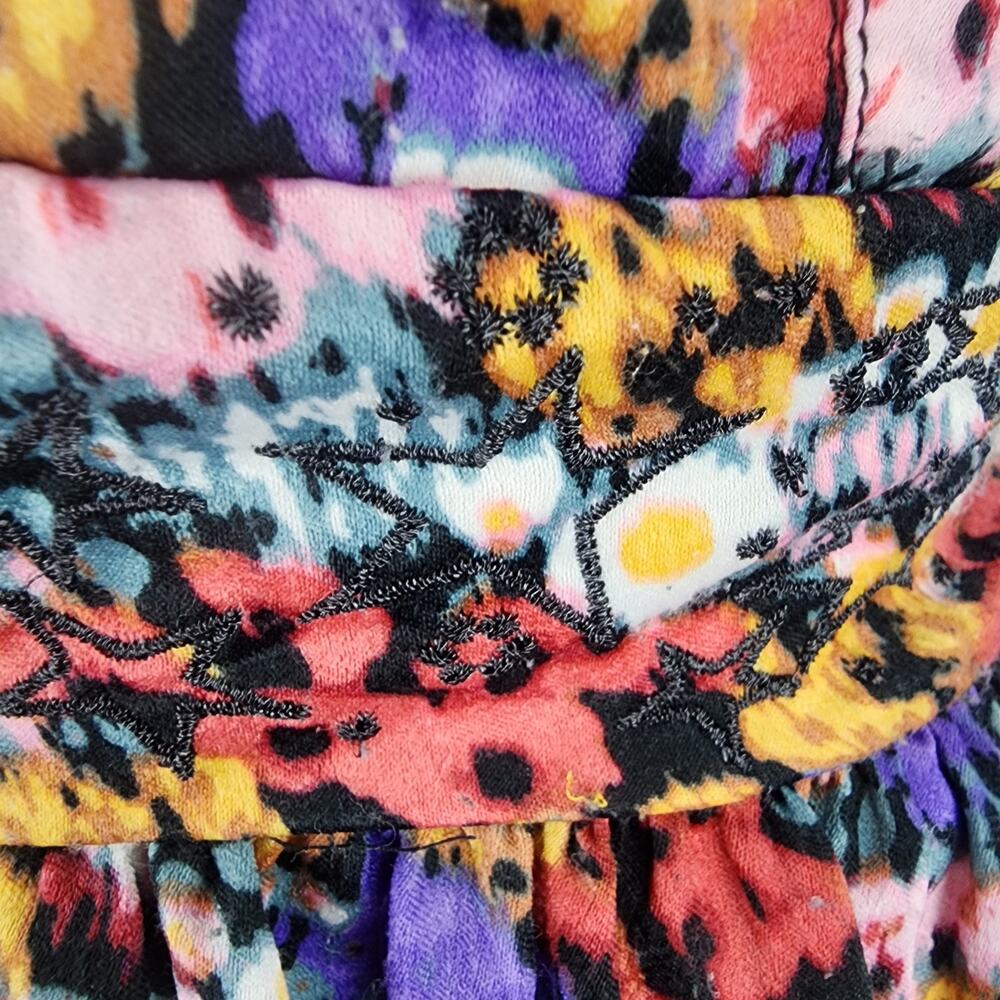 Urban Outfitters Naomi Strappy Back mini dress with a floral print Womens L Y2k - Picture 6 of 6